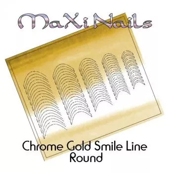 Chrome Smile Line Round Gold