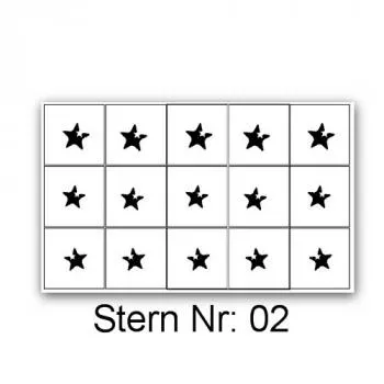 Airbrush Schablone Stern 02 für Nailart