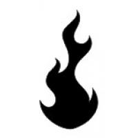 Airbrush Schablone Flammen Flames Nr.578 