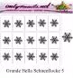 Preview: Airbrush Schablone Grande Bella Schneeflocke 5 XL