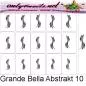 Preview: Airbrush Schablone Grande Bella Abstrakt 10XL