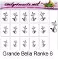 Preview: Airbrush Schablone Grande Bella Ranke 6