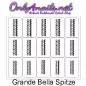 Preview: Airbrush Schablone Grande Bella Spitze XL