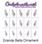 Mobile Preview: Airbrush Schablone Grande Bella Ornament XL