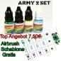Mobile Preview: Army Farben Set inkl Schablone
