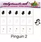 Preview: Nailart Schablone 15er Karte Pinguin 2