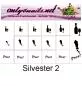 Preview: Nailart Schablone 15er Karte Silvester 2