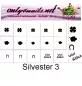 Preview: Nailart Schablone 15er Karte Silvester 3