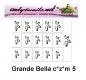 Mobile Preview: Airbrush Schablone Grande Bella c.z.m 5