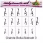 Preview: Airbrush Schablone Grande Bella Abstrakt 3XL