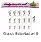 Preview: Airbrush Schablone Grande Bella Abstrakt 5s
