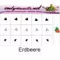 Preview: Airbrush Schablone Erdbeere