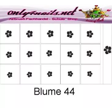 Airbrush Schablone Blume 44