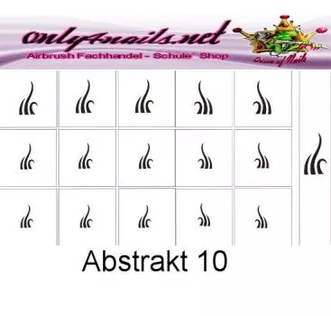 Airbrush Schablone Abstrakt 10