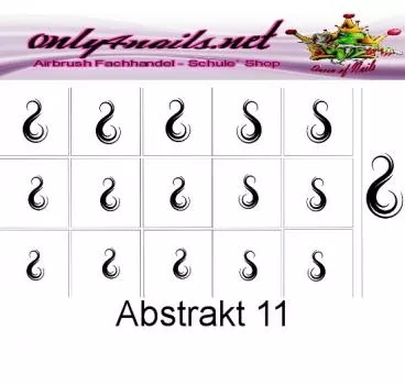 Airbrush Schablone Abstrakt 11