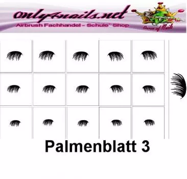 Airbrush Schablone Palmenblatt 3