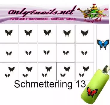 Airbrush Schablone Schmetterling 13
