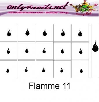 Airbrush Schablone Flamme 11