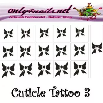 Airbrush Schablone Cuticle Tattoo 3
