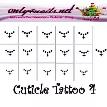 Airbrush Schablone Cuticle Tattoo 4