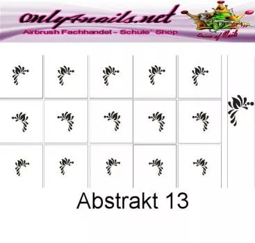 Nailart Airbrush Schablone Abtrakt 13