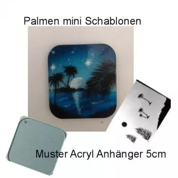 Airbrush Schablonen Palmen mini
