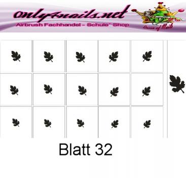 Airbrush Schablone Blatt 32