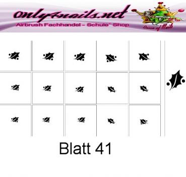 Airbrush Schablone Blatt 41