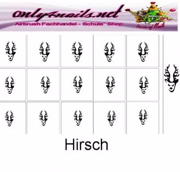 Airbrush Schablone Hirsch