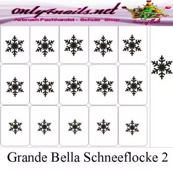 Airbrush Schablone Grande Bella Schneeflocke 2 XL