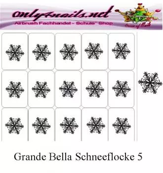 Airbrush Schablone Grande Bella Schneeflocke 5 XL