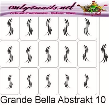 Airbrush Schablone Grande Bella Abstrakt 10XL
