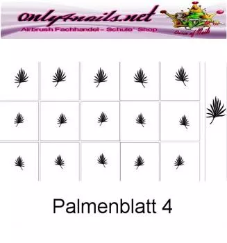 Airbrush Schablone Palmenblatt 4