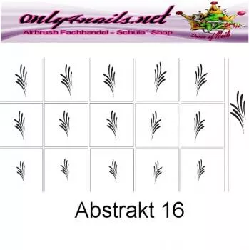 Airbrush Abstrakt 16 Schablone