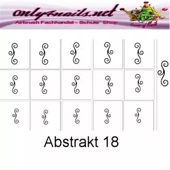 Airbrush Abstrakt 18 Schablone