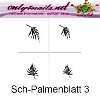 Schmuck Schablone Palmenblatt 3