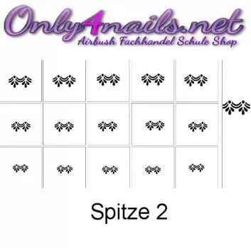 Airbrush Schablone Spitze 2