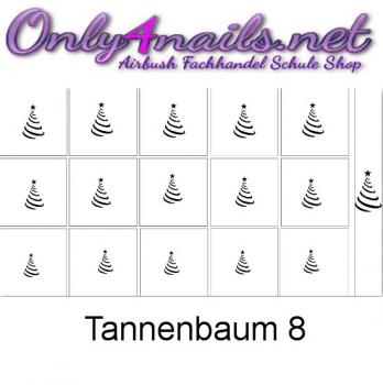 Airbrush Schablone Tannenbaum 8
