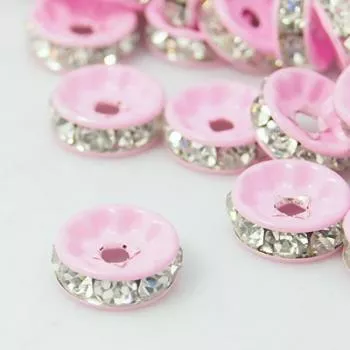 Strass Spacer pink