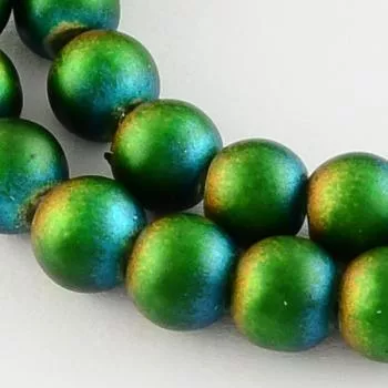 Acryl Perle bunt grün 10 Stück