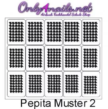 Pepita Muster 2 Schablone 15er Karte