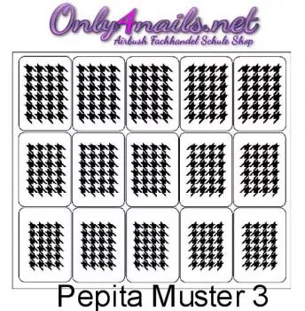 Pepita Muster 3 Schablone 15er Karte