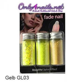 Glitter Set Gelb GL03