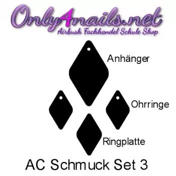 Acryl Schmuck Set Nr 3 Black Edition