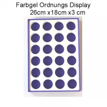 Farbgel Ordnungs Display für 24 Tiegel