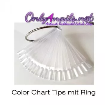 Color Chart Tips mit Ring 50 Sticks