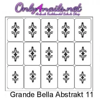 Airbrush Schablone Grande Bella Abstrakt 11 XL