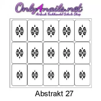 Abstrakt 27 Nailart Schablone