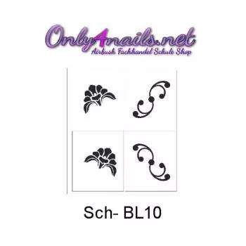 Airbrush Schmuck Schablone Sch - BL10