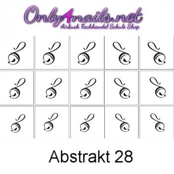 Abstrakt 28 Airbrush Schablone